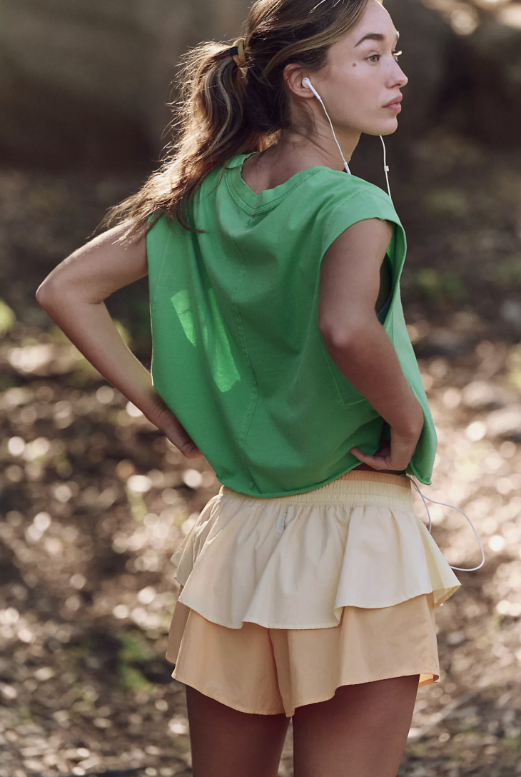 Free People Flex It Short- Light Papaya