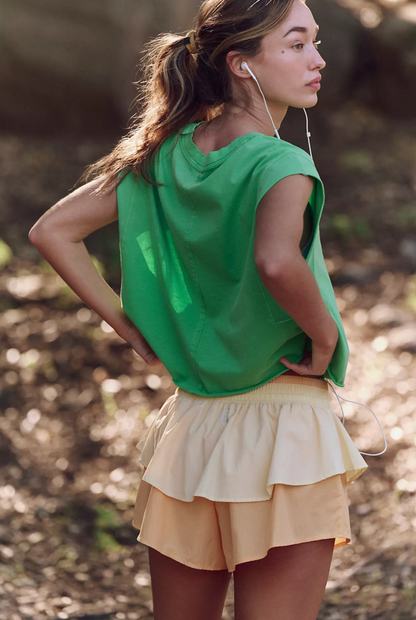 Free People Flex It Short- Light Papaya