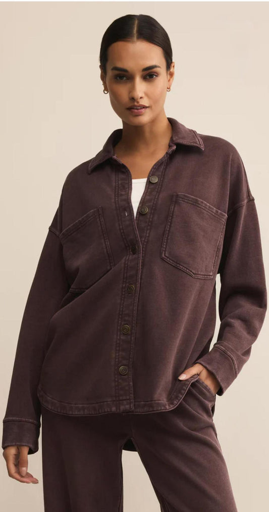 All Day Jacket- Chocolate Cherry