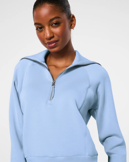 SPANX AirEssentials Half Zip- Hydrangea