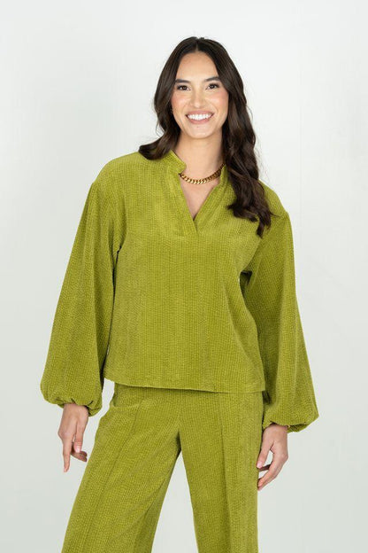 Emily McCarthy Lolli Top- Cardamom