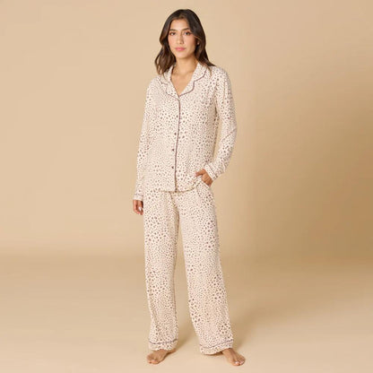 Softies Slim Notch Collar PJ Set