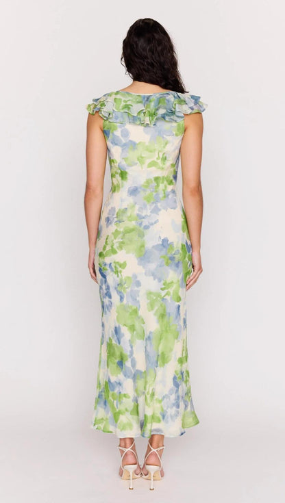 Carrie Ruffled Midi Dress