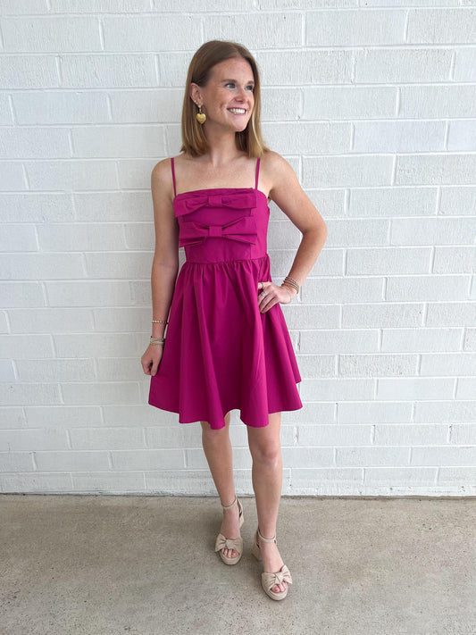Poplin Bow Dress