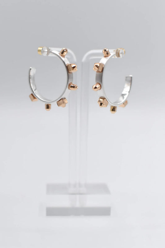 Smith & Co:  Silver Metal Hoop- Mixed
