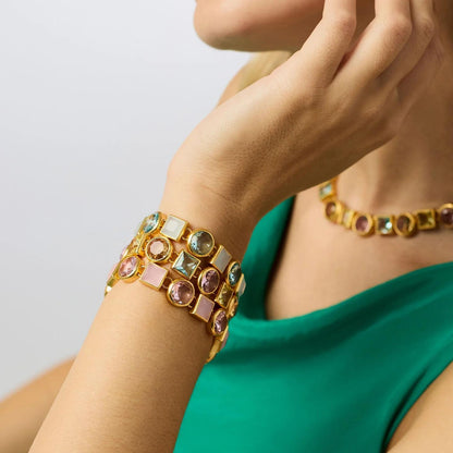 Jolie Tennis Bracelet- Rose