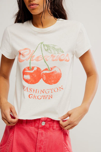 Nova Tee Graphic-Cherry