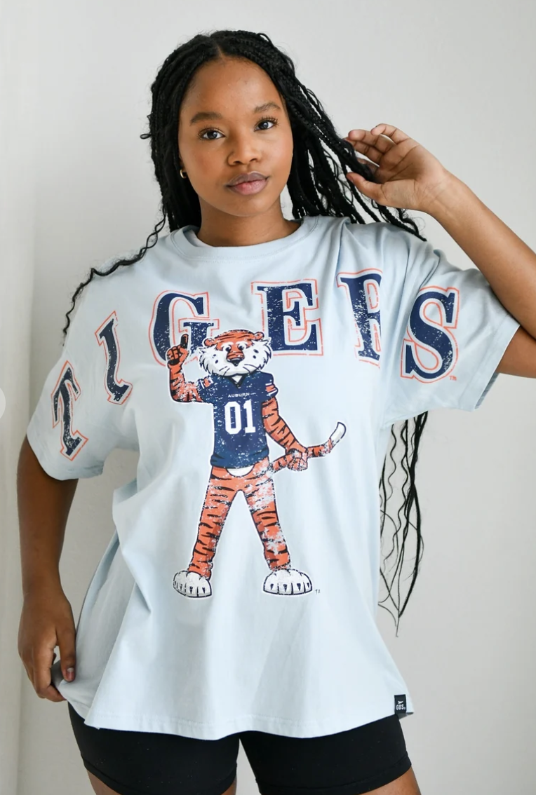 Auburn Split Band Tee