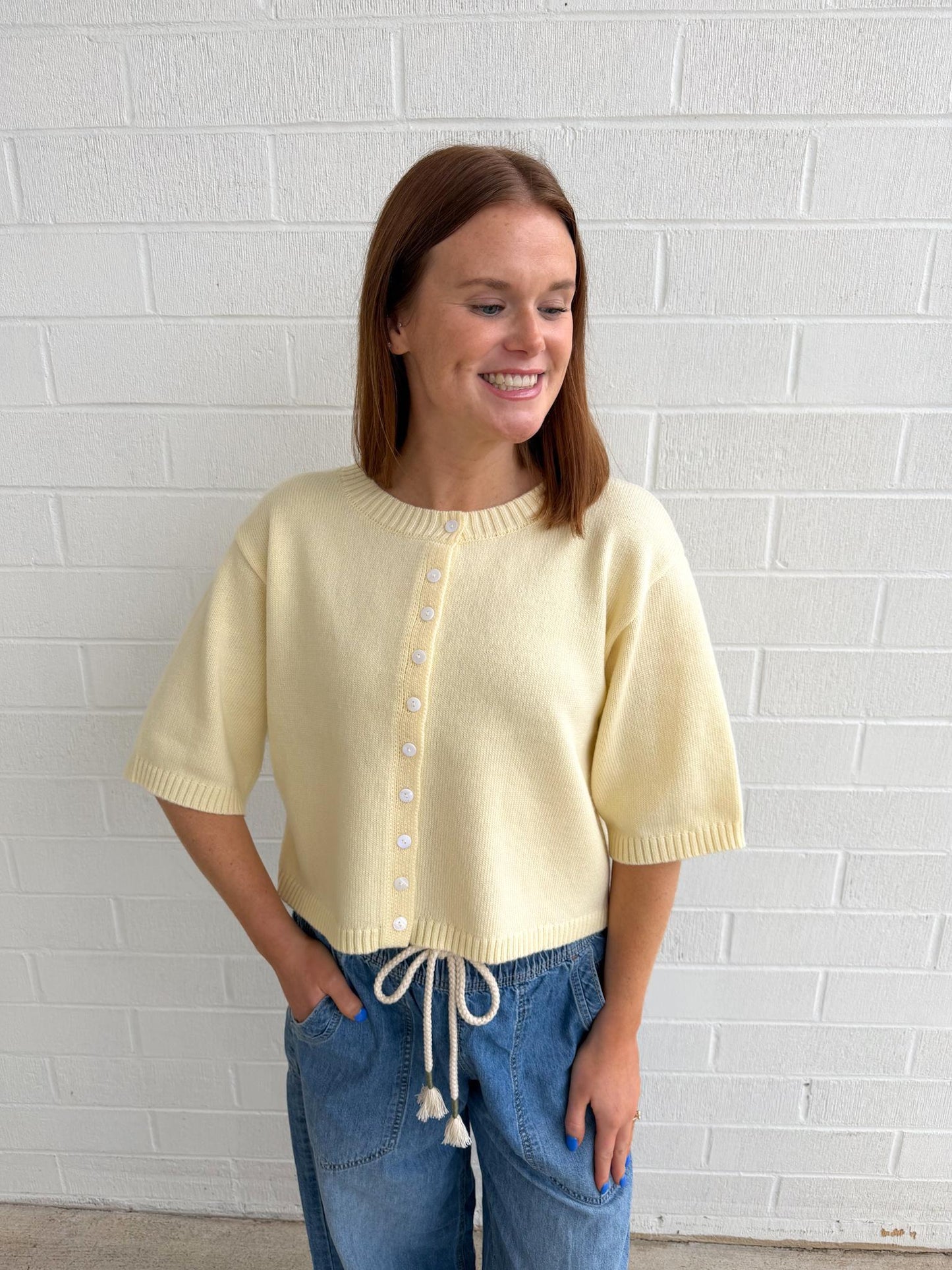 Ivy Jane Cardigan Sweater- Butter