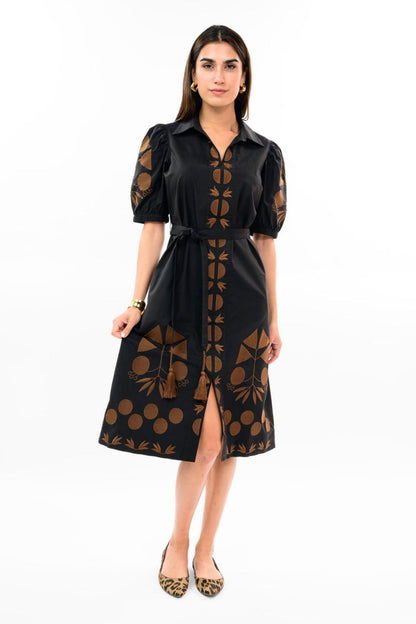 Ivy Jane Placket Embroidered Dress