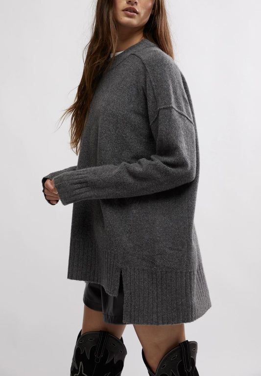 Phoebe Pullover- Heather Grey