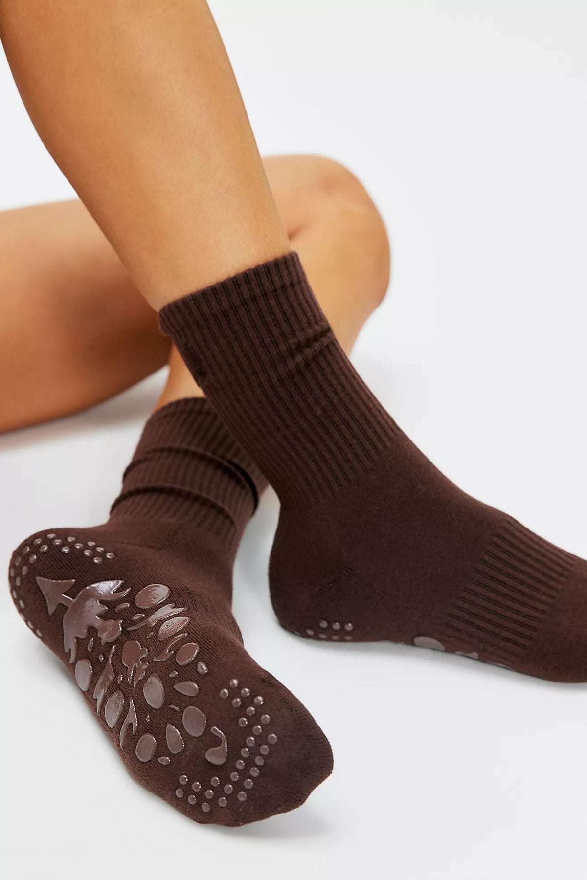 FP Pilates Socks-Chocolate