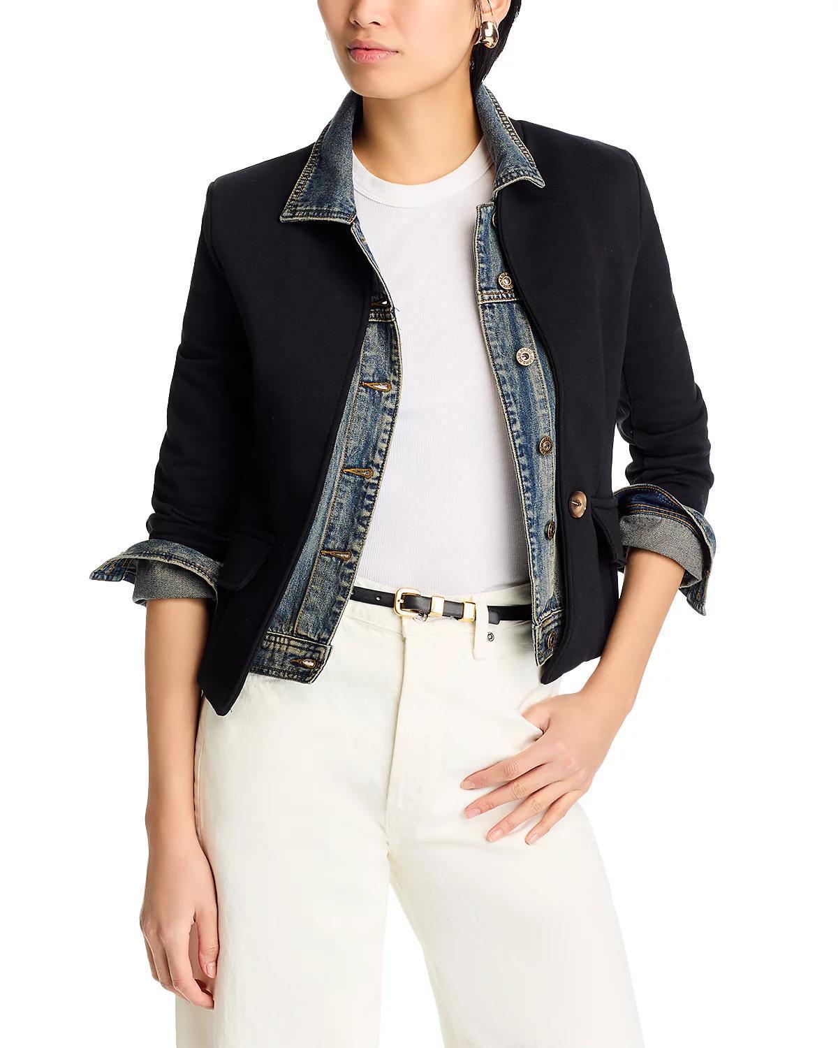 Clarissa Mixed Denim Blazer
