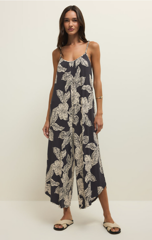 Flared Asha Floral Jumpsuit