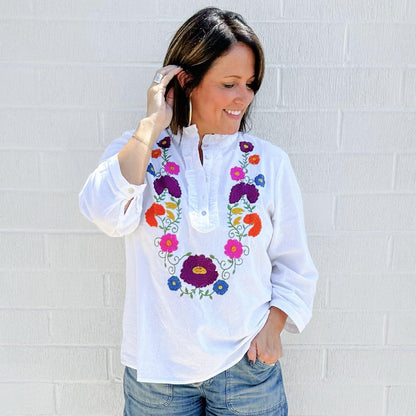 Juana Embroidered Top