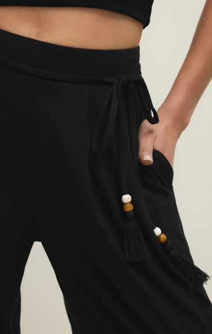 Lydia Wide Leg Pant-Blk