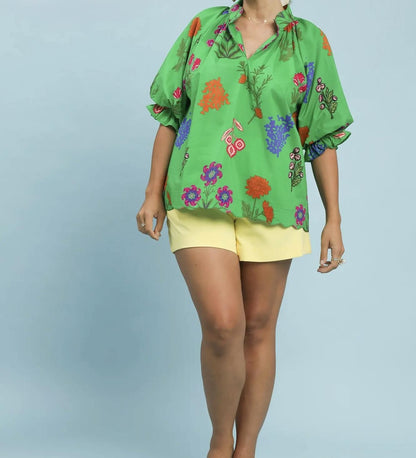 Island Print Top