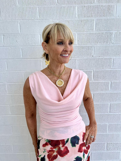 Amelia Cowl Back Top