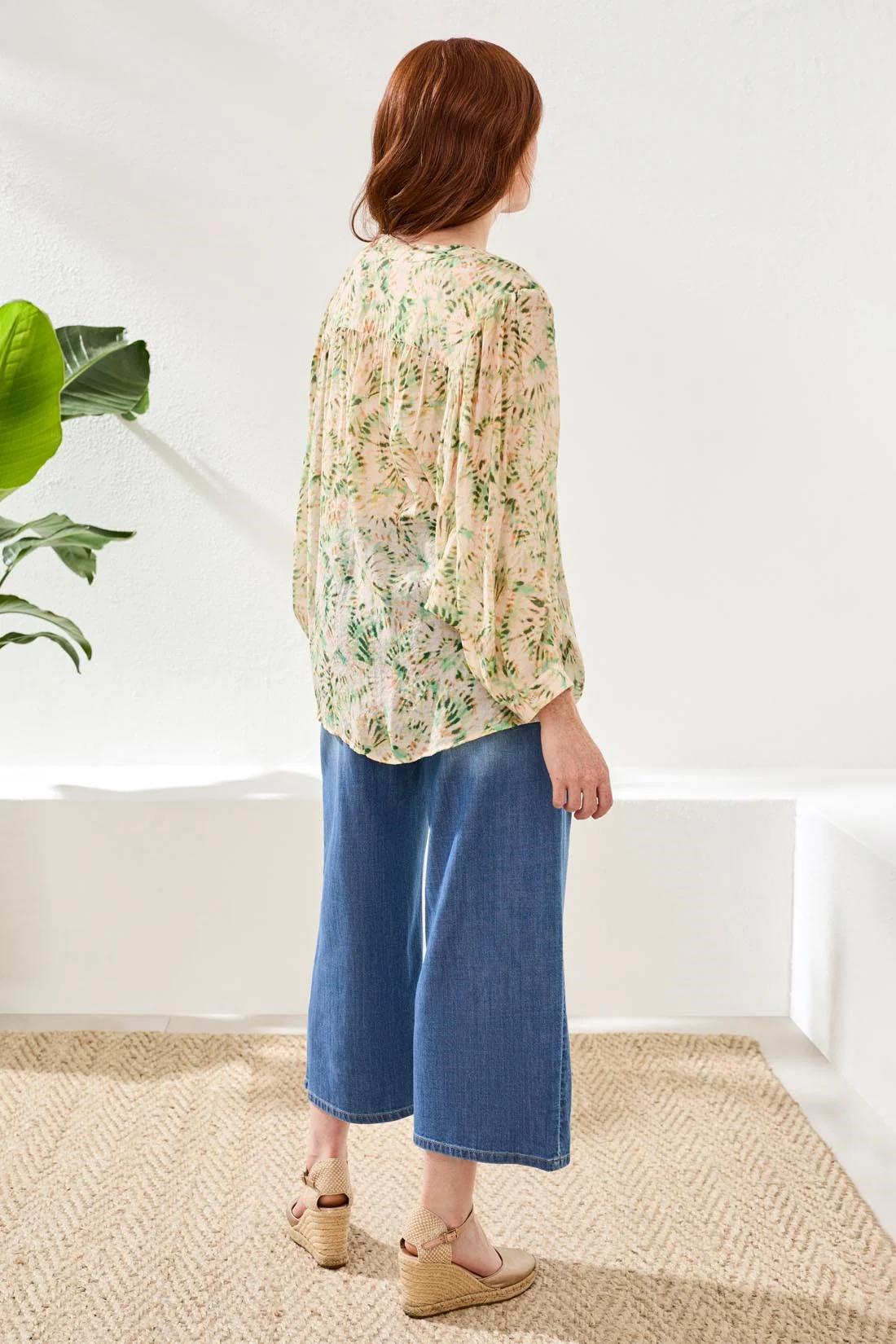 Dolman Sleeve Blouse- Cactus Clay