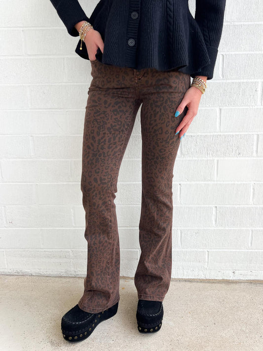 Dear John Jaxtyn Denim- Brown Leopard