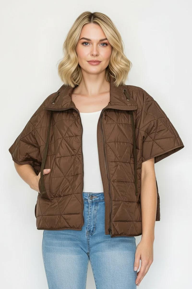 Jamel Puffer Jacket- Umber