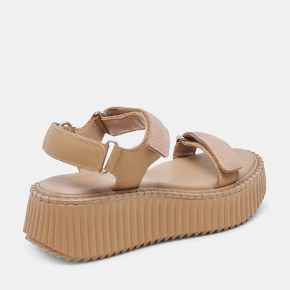 Debra Leather Sandals- Toffee