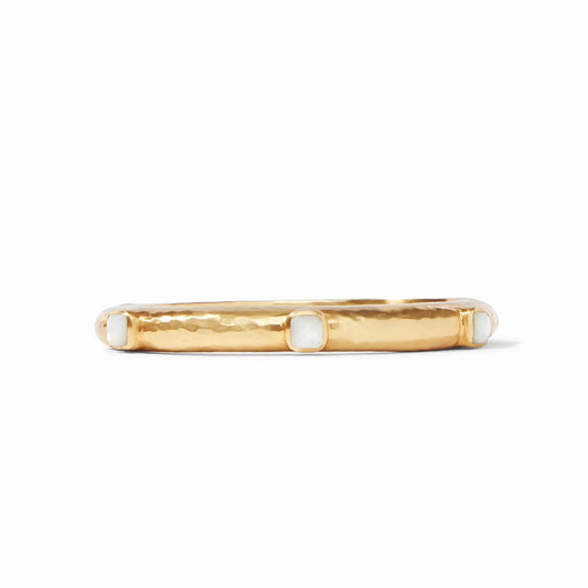 Catalina Hinge Bangle-Mother of Pearl
