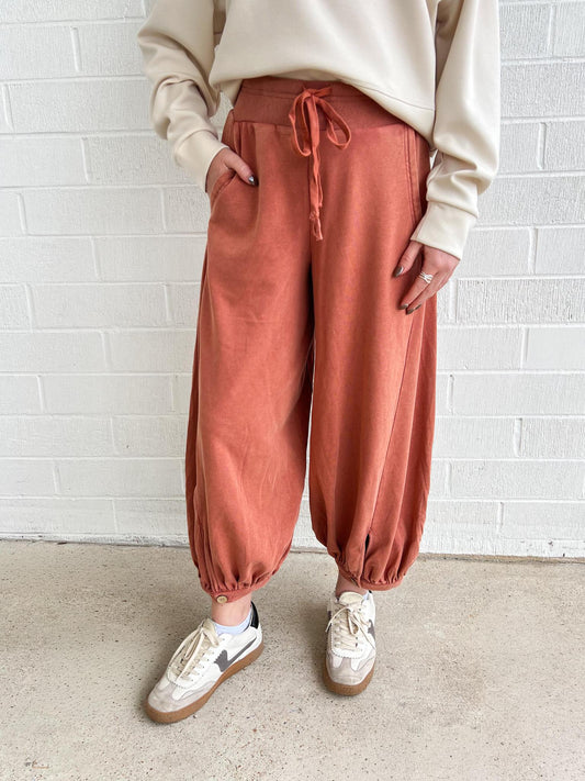 Bubble Pant- Rust