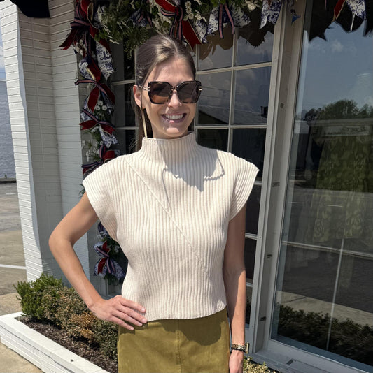 Ecru Sweater Top