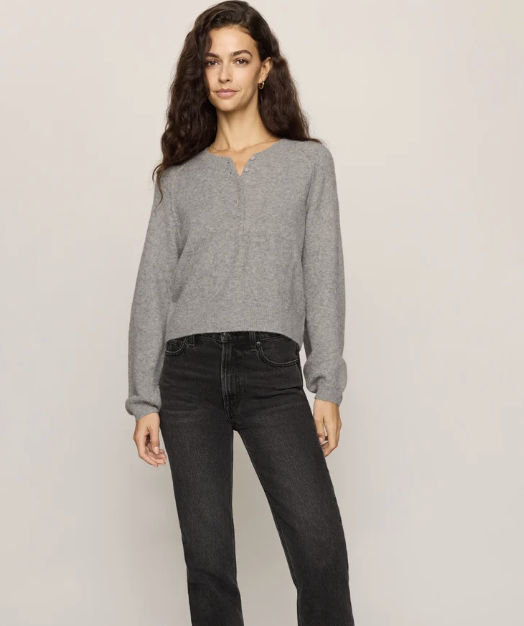 Westmont Henley Sweater-Grey