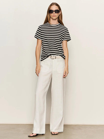 Perfect Textured Tee-Stripe