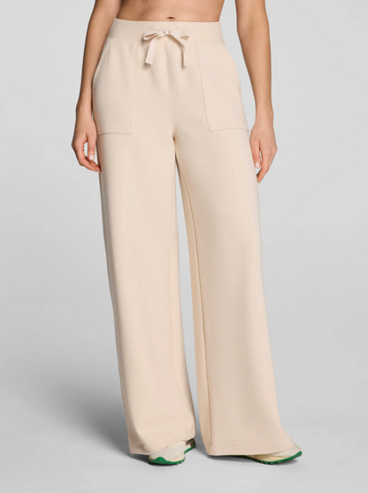 SPANX French Rib Wide Leg- Toasted Coconut