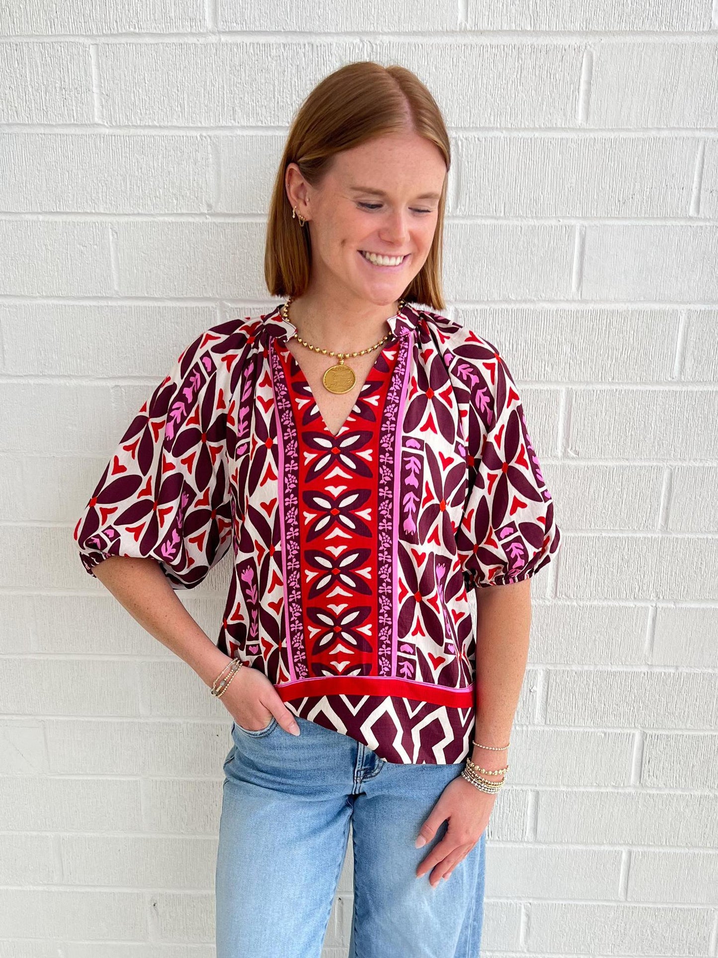 Mixed Print Top