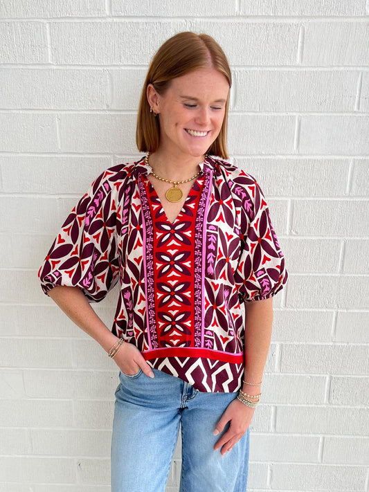 Mixed Print Top
